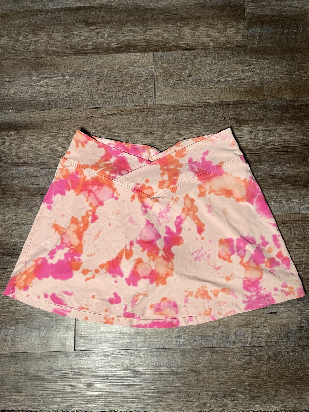 Victoria’s Secret PINK Pink & Orange Tie-Dye Skort Cotton Blend